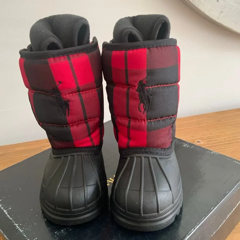 Polo Ralph Lauren Hamilten II EZ‎ Cold Weather Boots NEW size 4